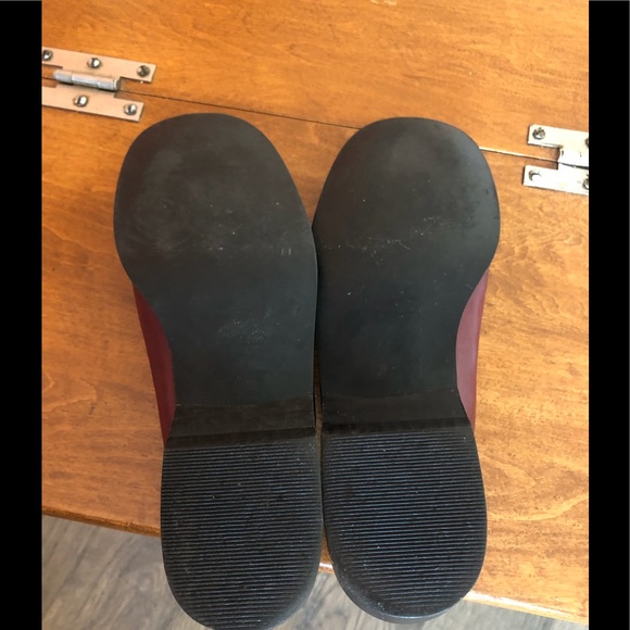 EDDIE BAUER dark red leather loafers - Picture 7 of 7